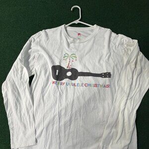 Hanes "Merry Ukulele Christmas" long-sleeve t-shirt